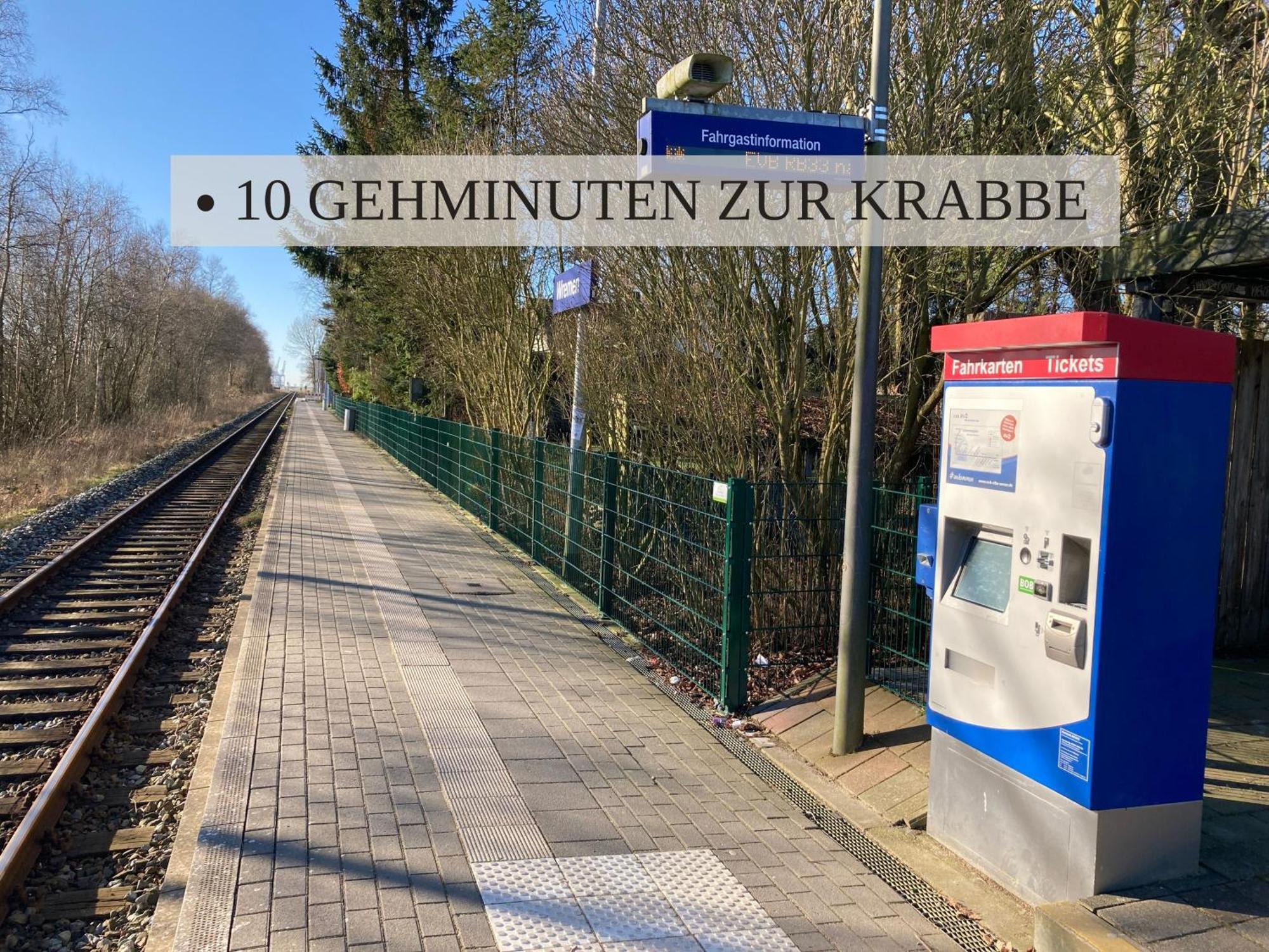 Haus Krabbe Zimmer Ohne Kueche, Fuer 1-2 Personen, Doppelbett, Zentral Gelegen Zwischen Cuxhaven Und Bremerhaven, Hunde Kostenfrei Willkommen, Kostenfreier Parkplatz Wremen Ngoại thất bức ảnh
